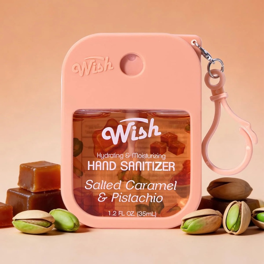 𝐖𝐢𝐬𝐡 Silicone Keychain 𝐇𝐚𝐧𝐝 𝐒𝐚𝐧𝐢𝐭𝐢𝐳𝐞𝐫 Case in 4 Colors CHOOSE ONE - Picture 6 of 16